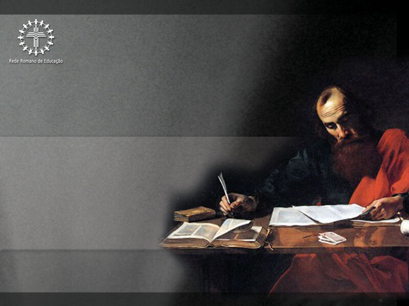 Man Writing at Desk — Brown, Dramatic