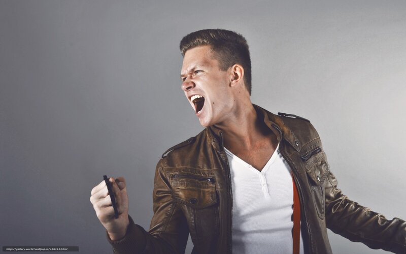 man yelling in anger
