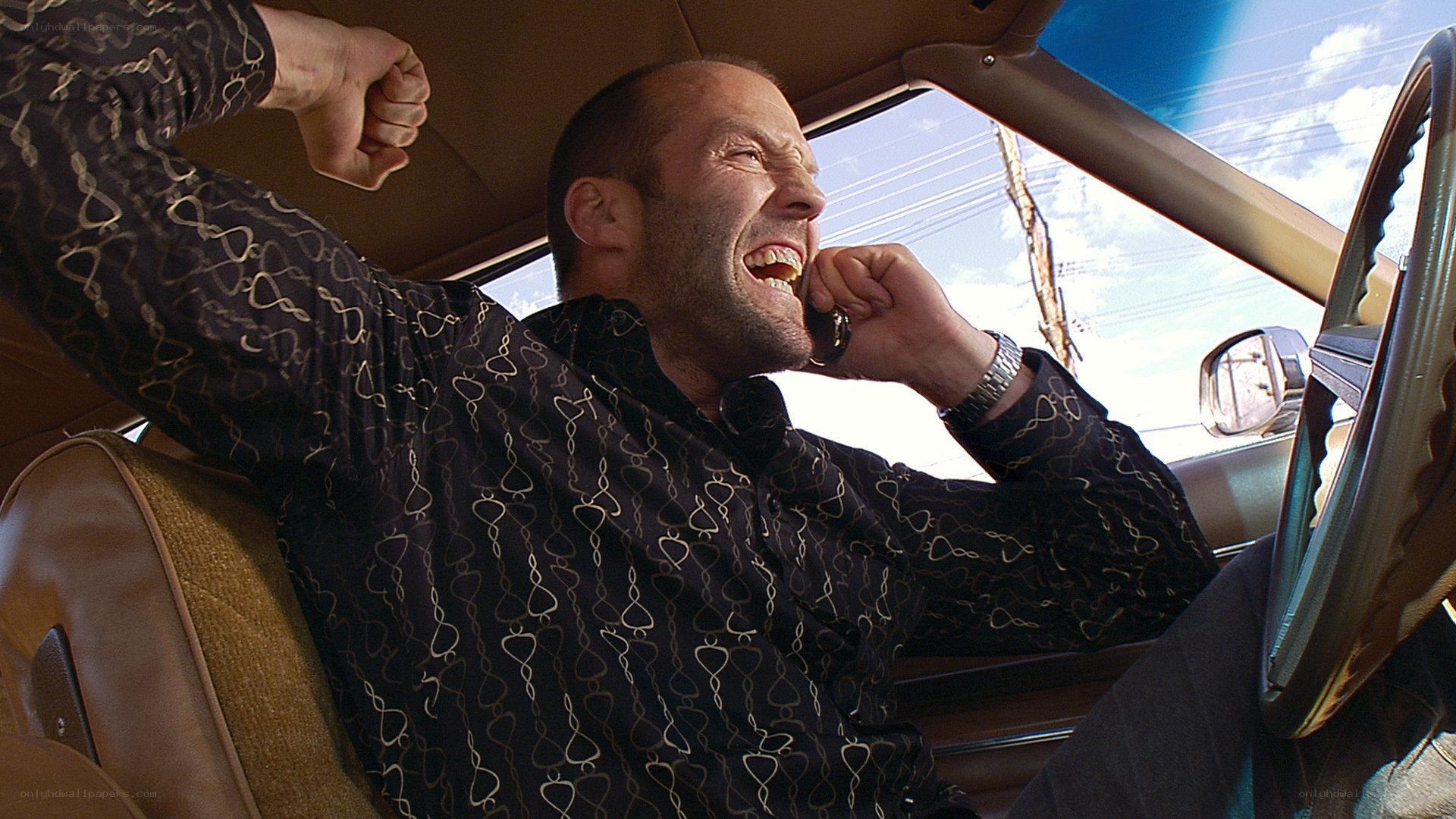 man yelling in car