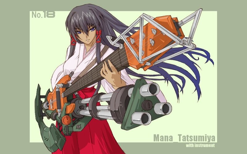 Mana Tatumiya with instrument