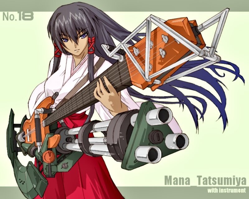 Mana Tatumiya with instrument