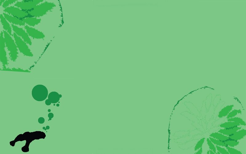 Manatee Underwater — Green