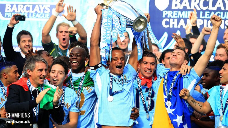 Manchester City celebrates title win