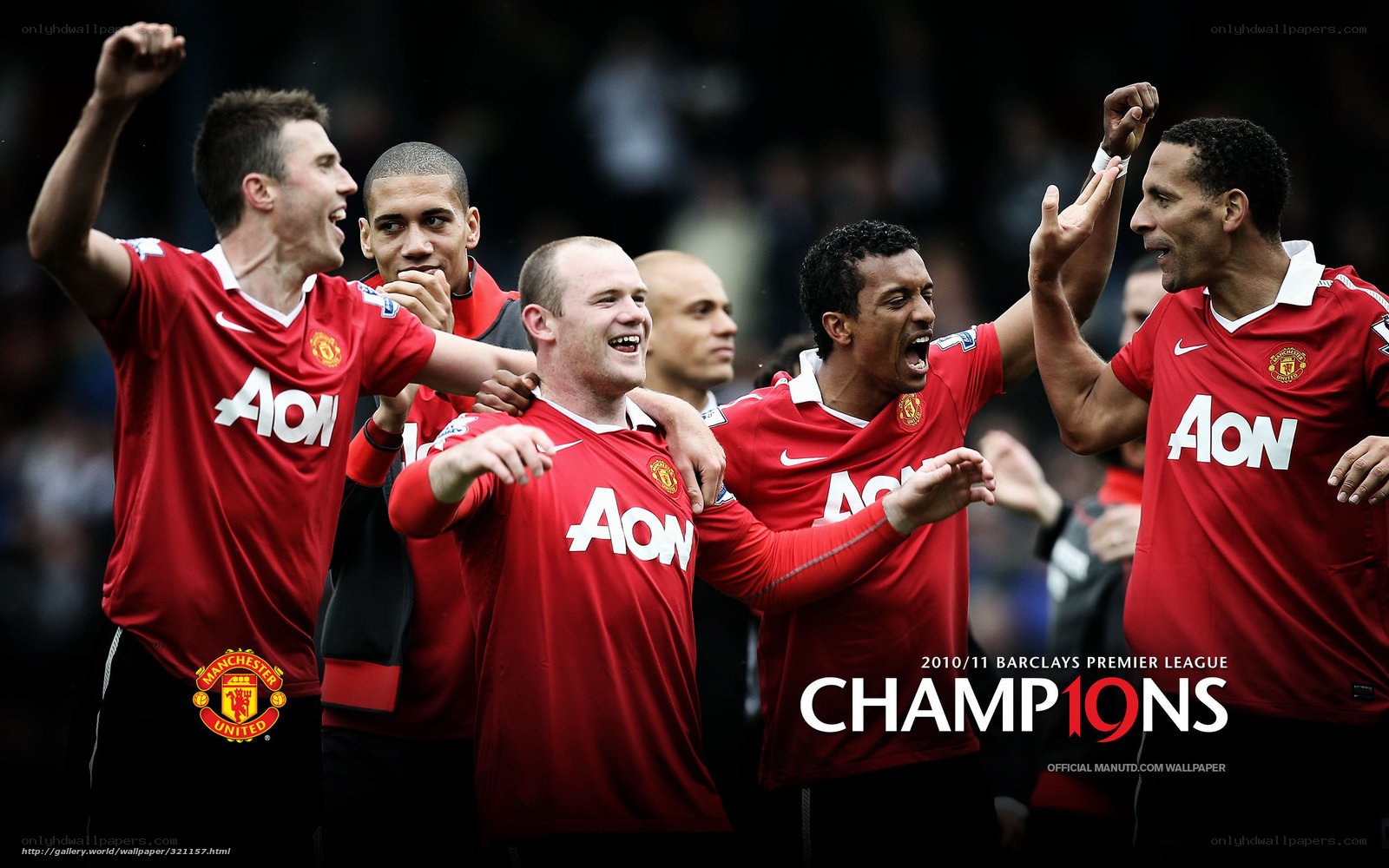 Manchester United celebrate title win