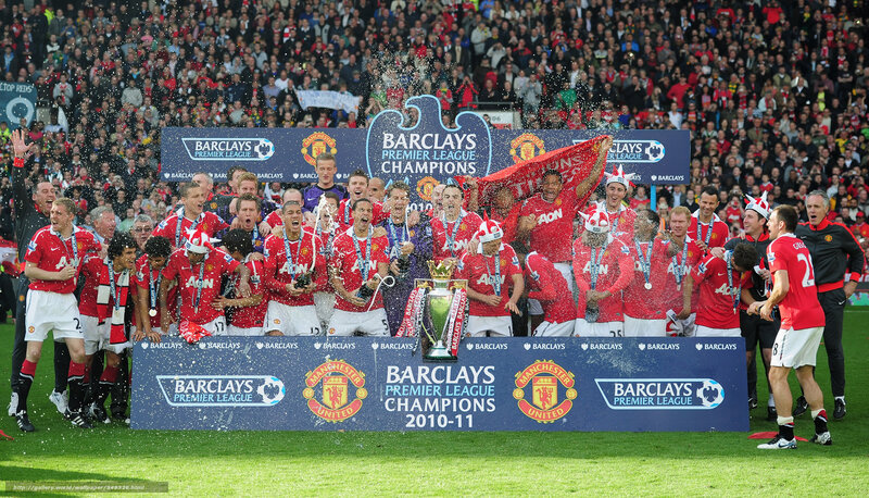 Manchester United celebrates title win