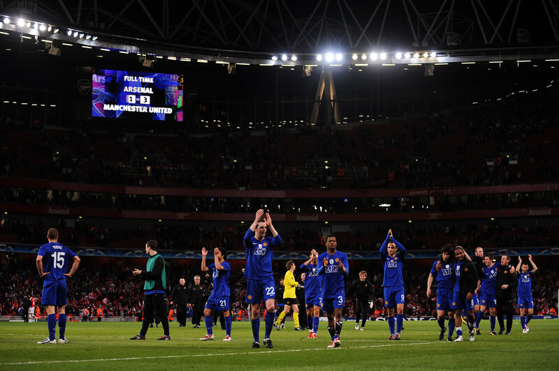 Manchester United celebrates victory