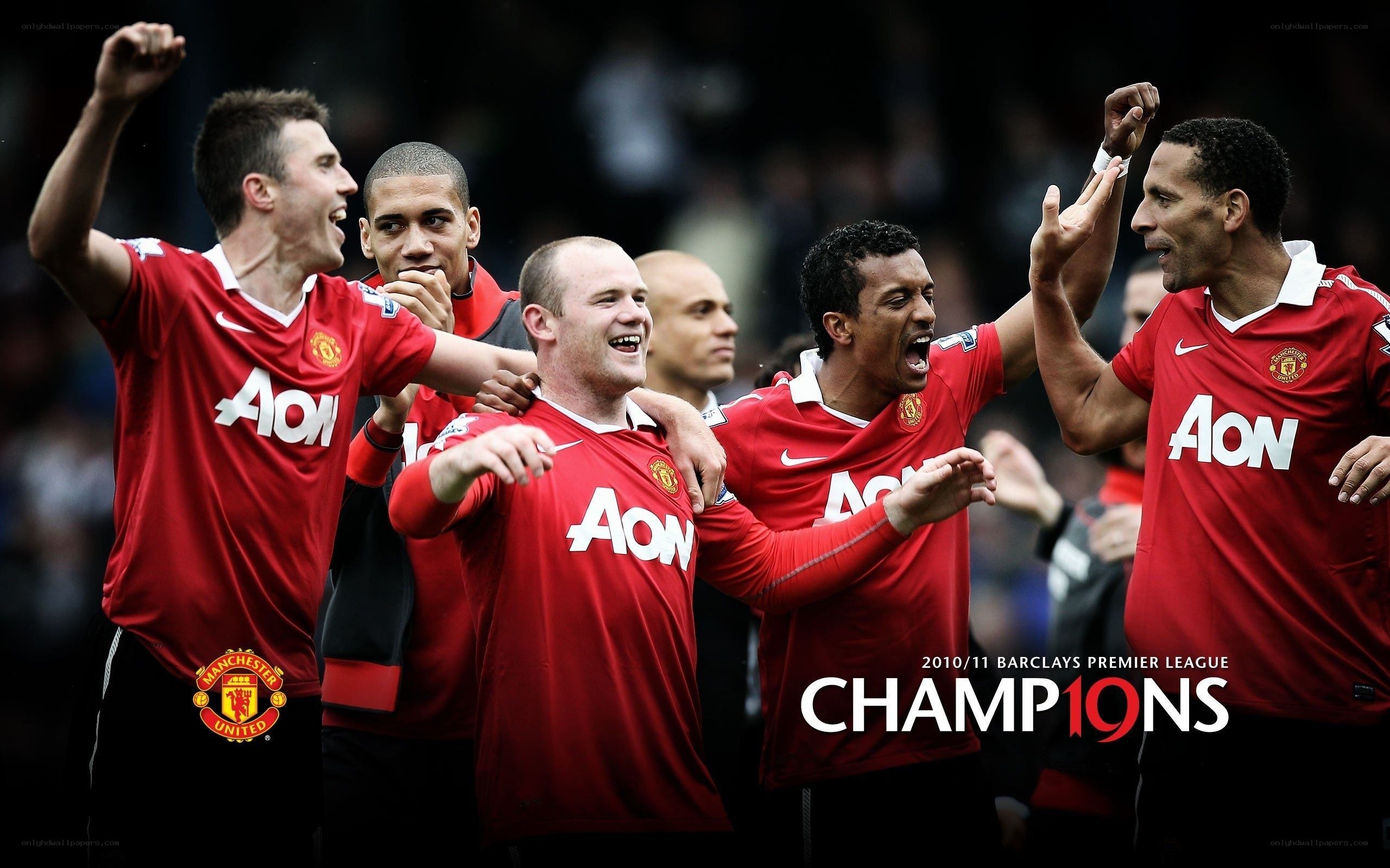 Manchester United celebrating title win