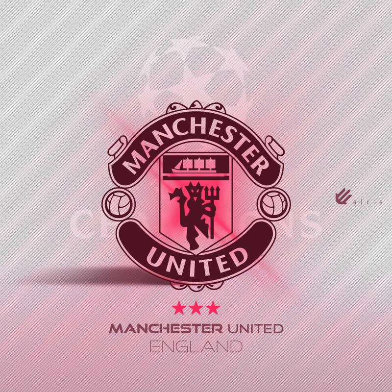 Manchester United Crest — Pink