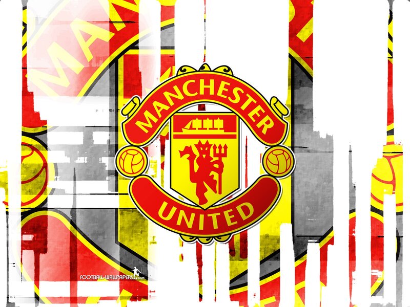 Manchester United Crest — Red, Bold, Digital Art