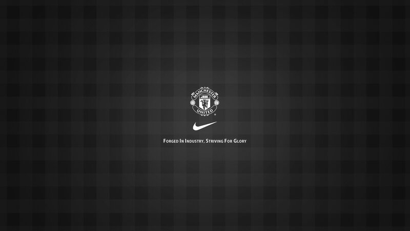 Manchester United Logo — Black, Serious