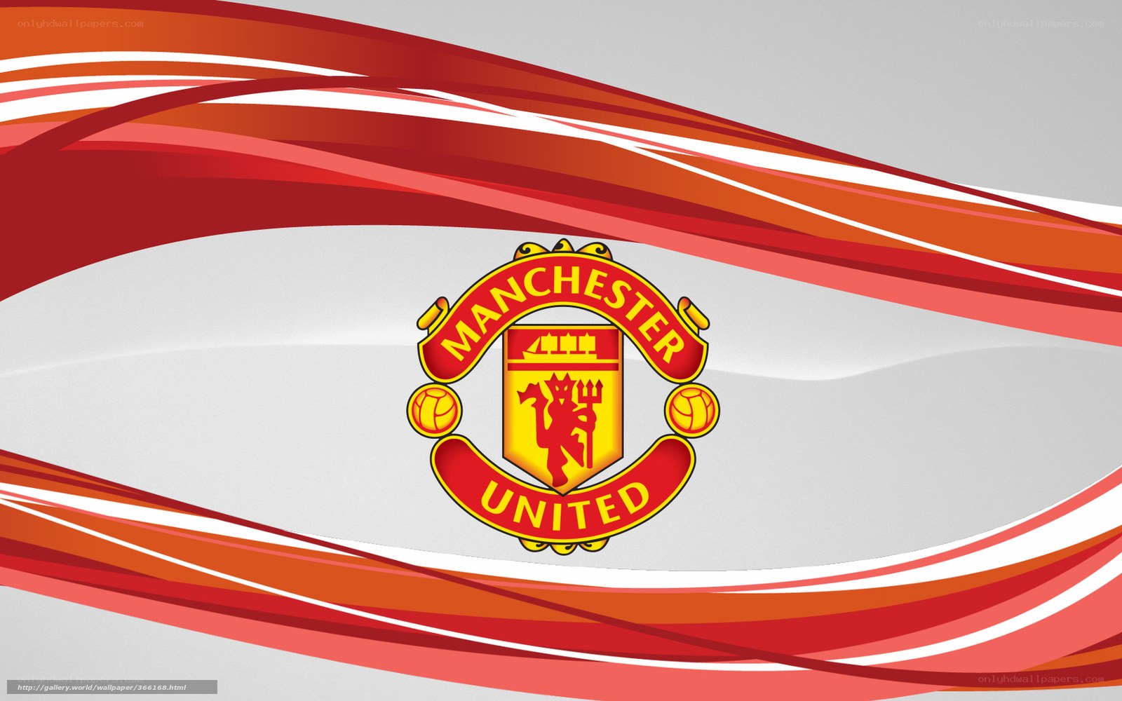 Manchester United logo on abstract background