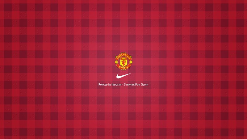 Manchester United Logo — Red, Neutral, Digital Art