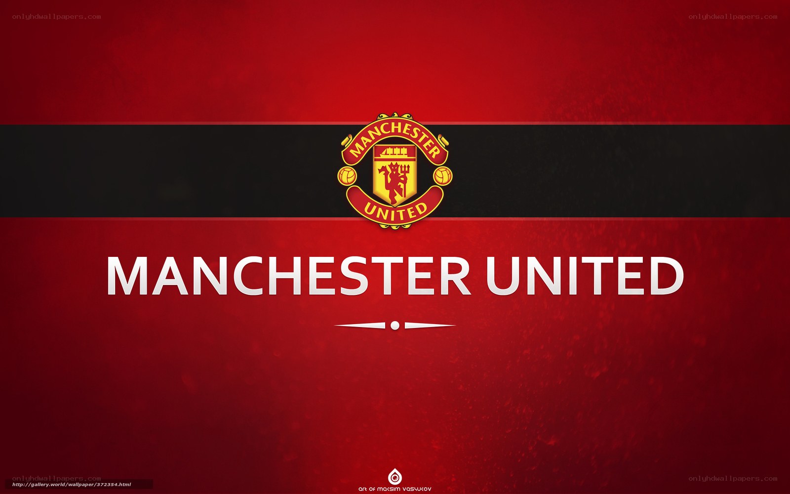 Manchester United logo wallpaper