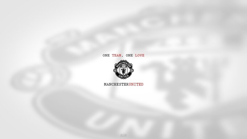 Manchester United Logo — White