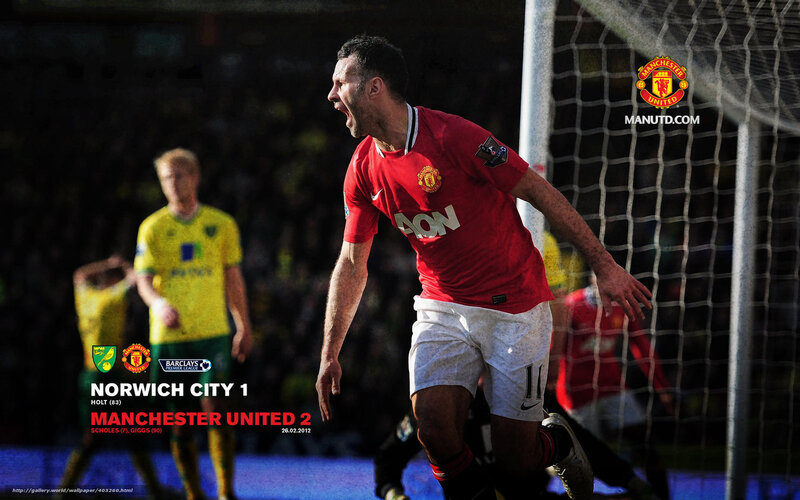 Manchester United player celebrating