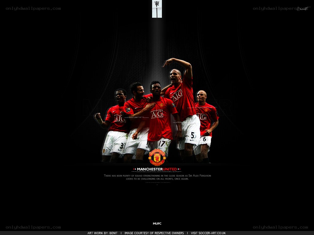Manchester United team celebration