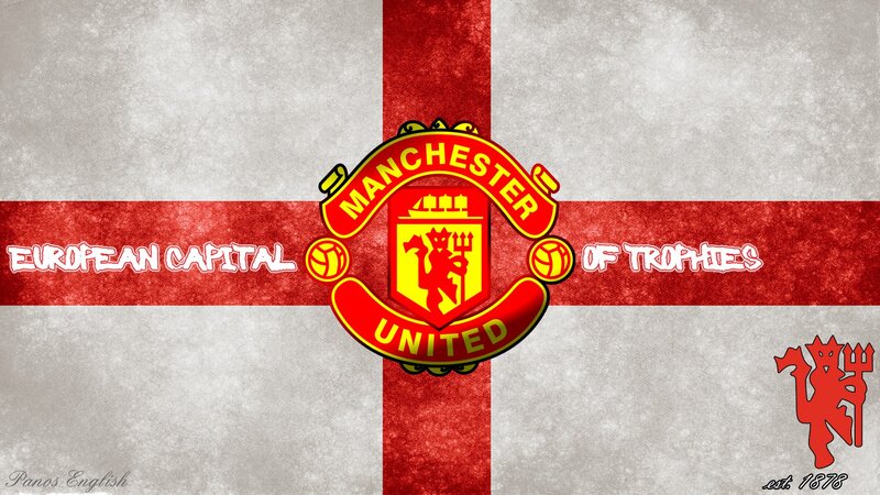 Manchester United trophy wallpaper