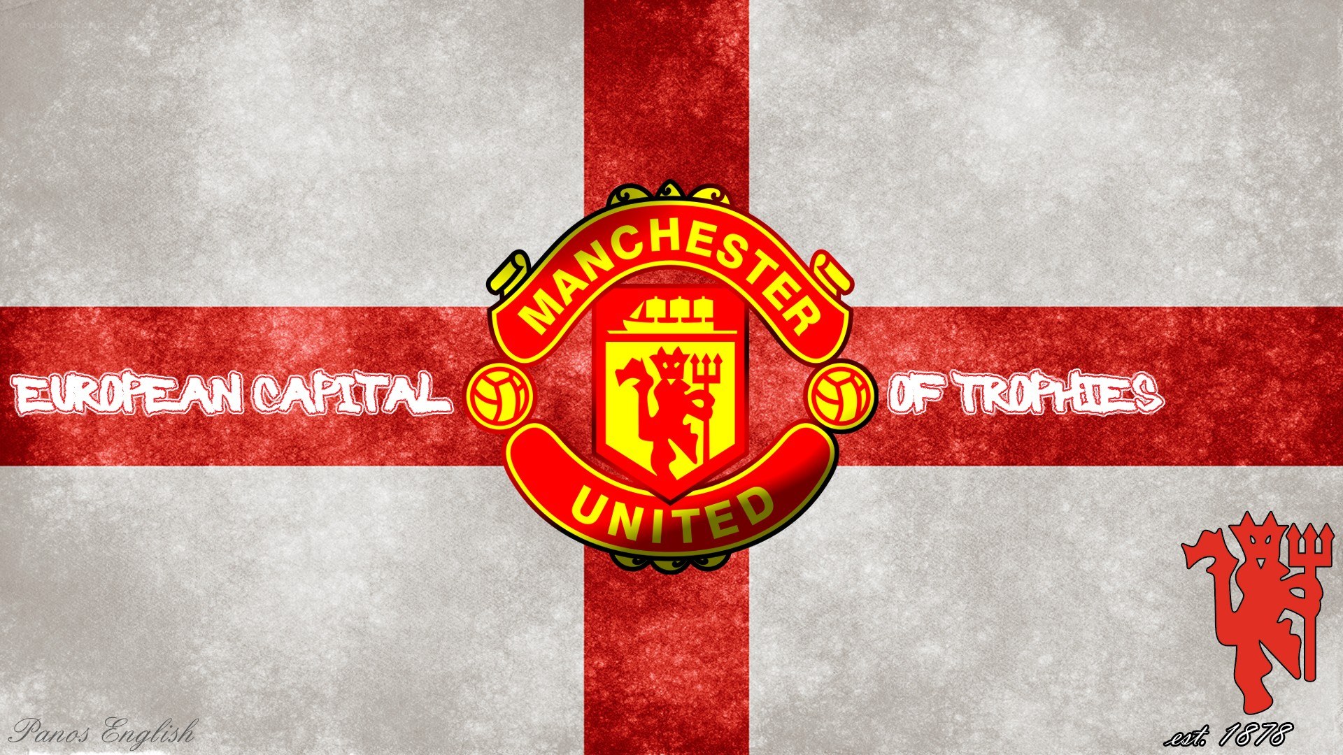 Manchester United trophy wallpaper