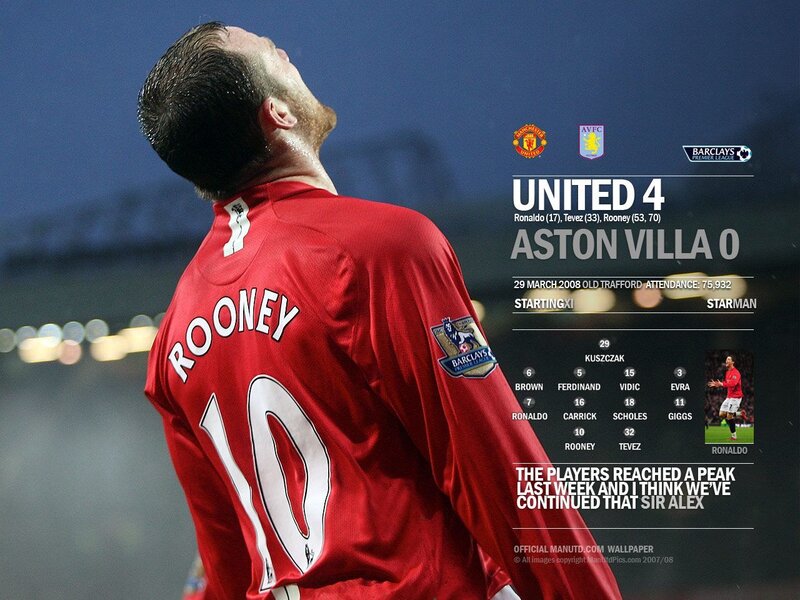 Manchester United vs Aston Villa match