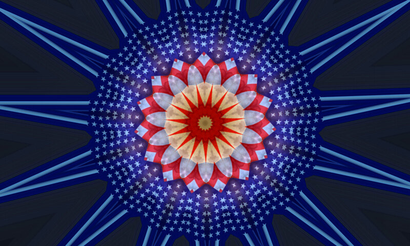 Mandala with Flag Pattern