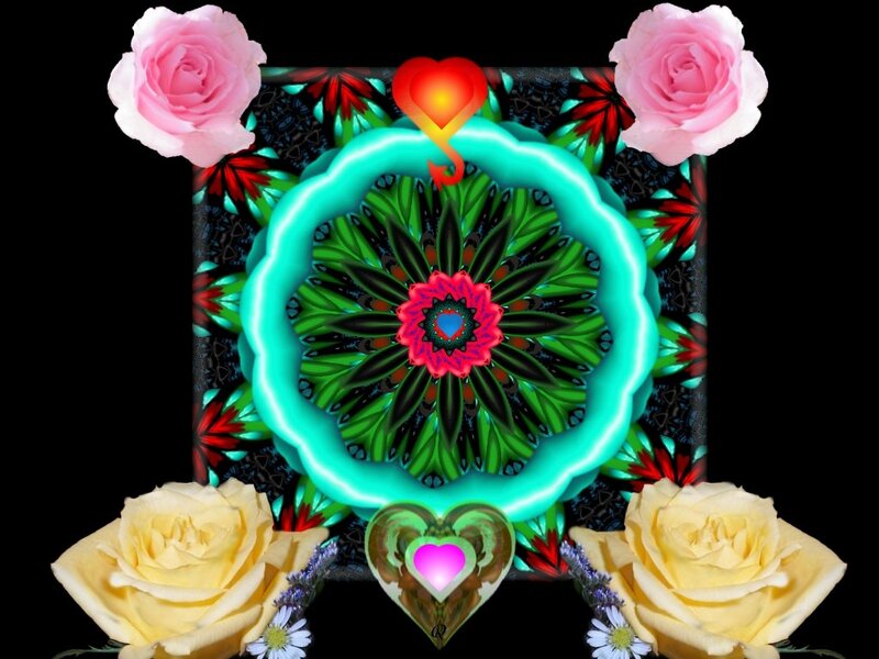 Mandala with Roses