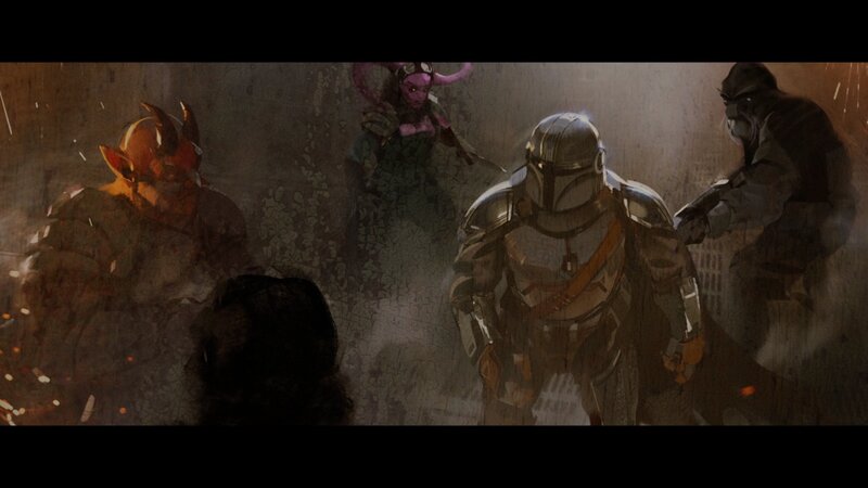 Mandalorian in Combat — Brown