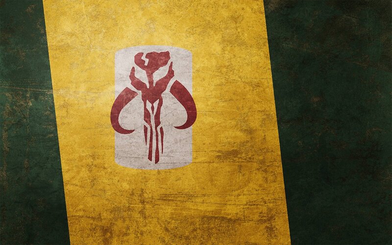 Mandalorian Symbol on Flag