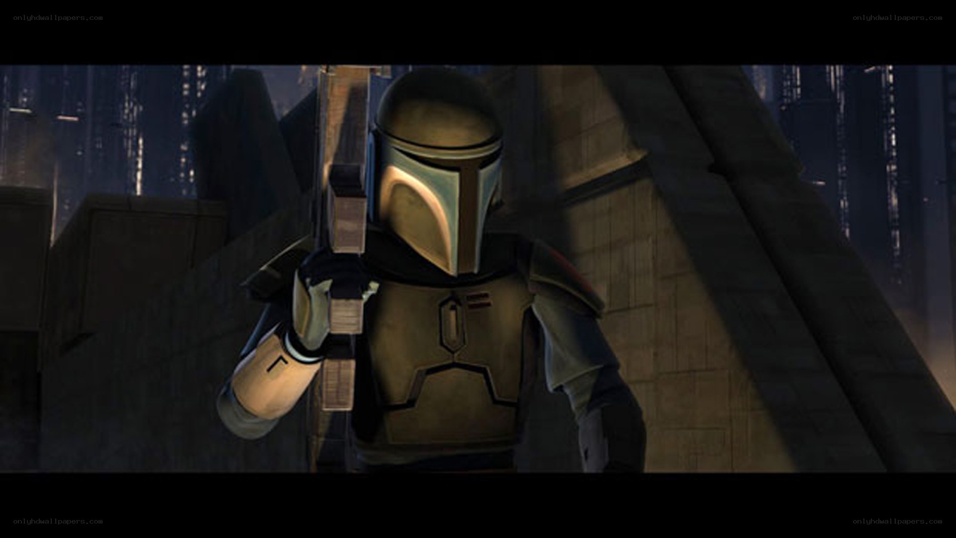 Mandalorian warrior in armor