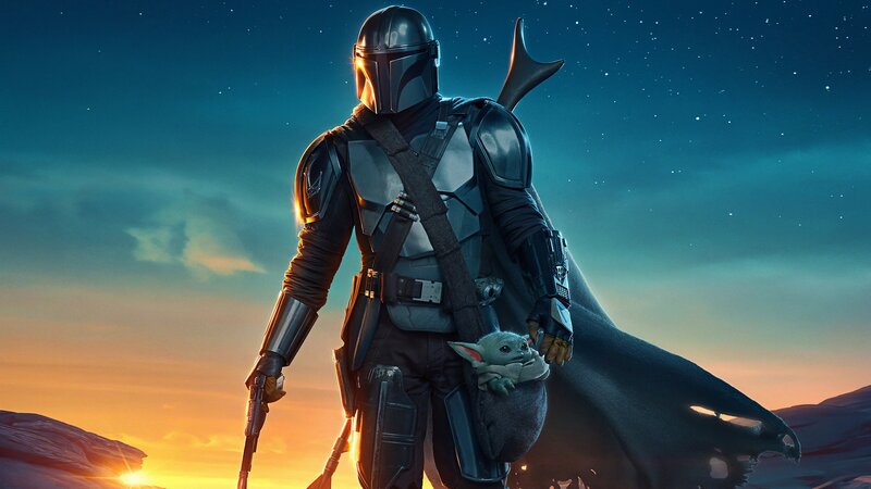 Mandalorian with Grogu