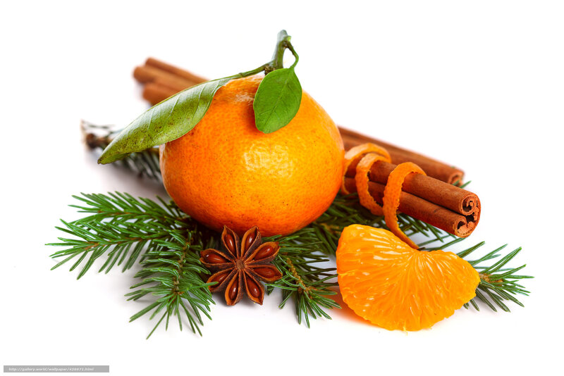 Mandarin orange with spices