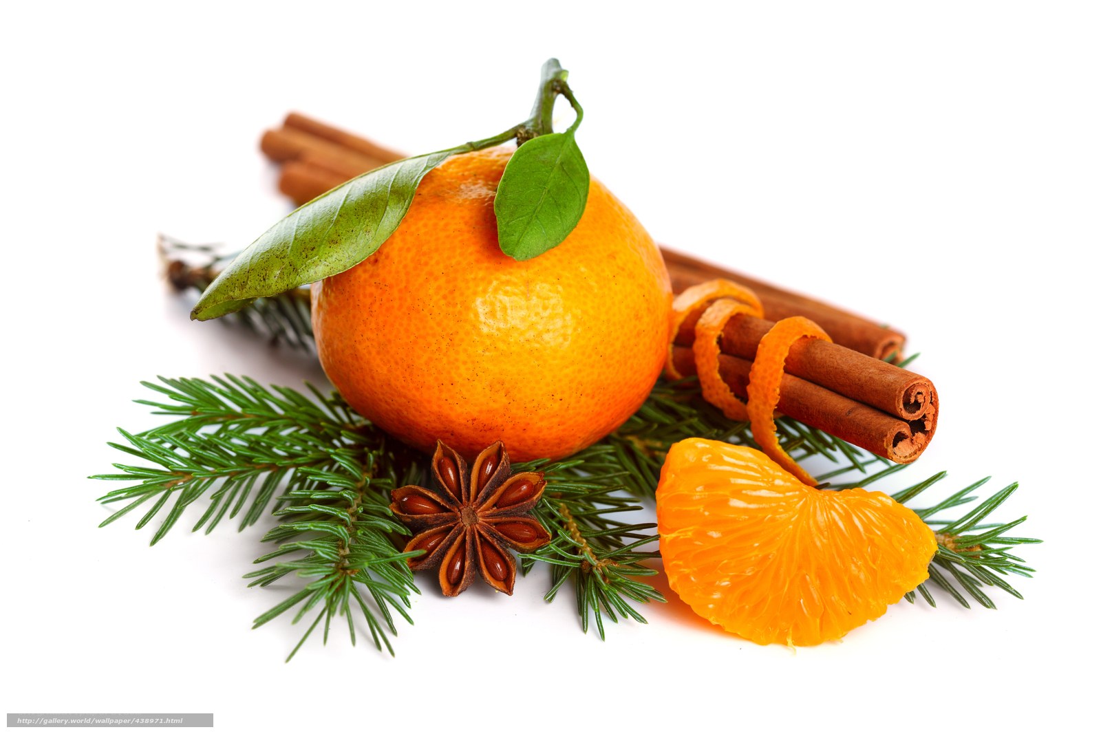 Mandarin orange with spices