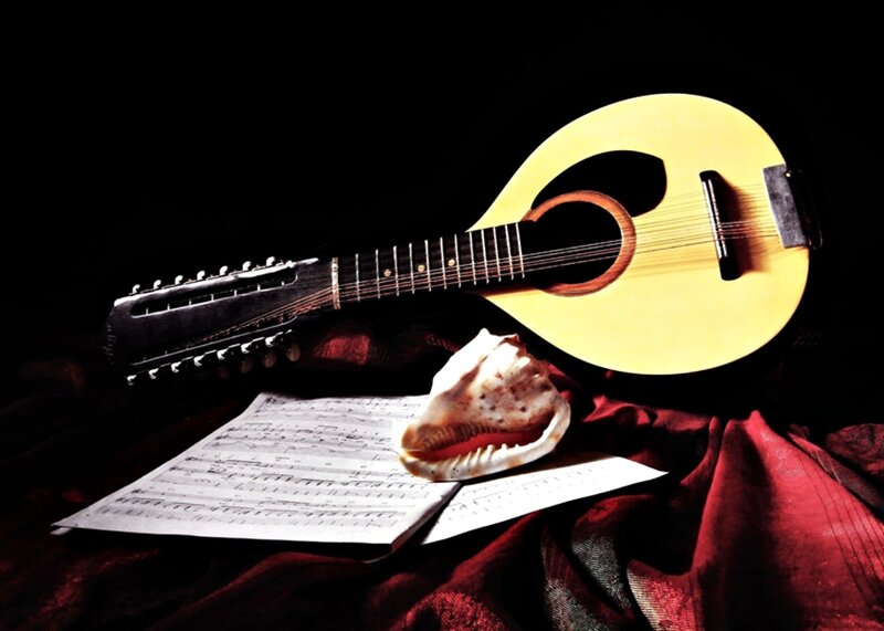 Mandolin with Sheet Music