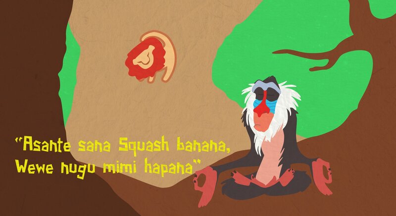 Mandrill Monkey Sitting