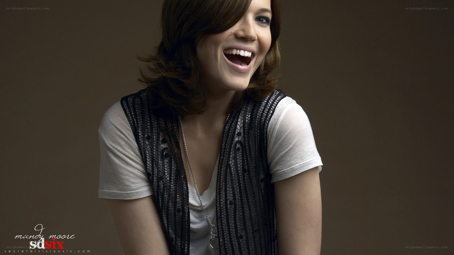 Mandy Moore laughing