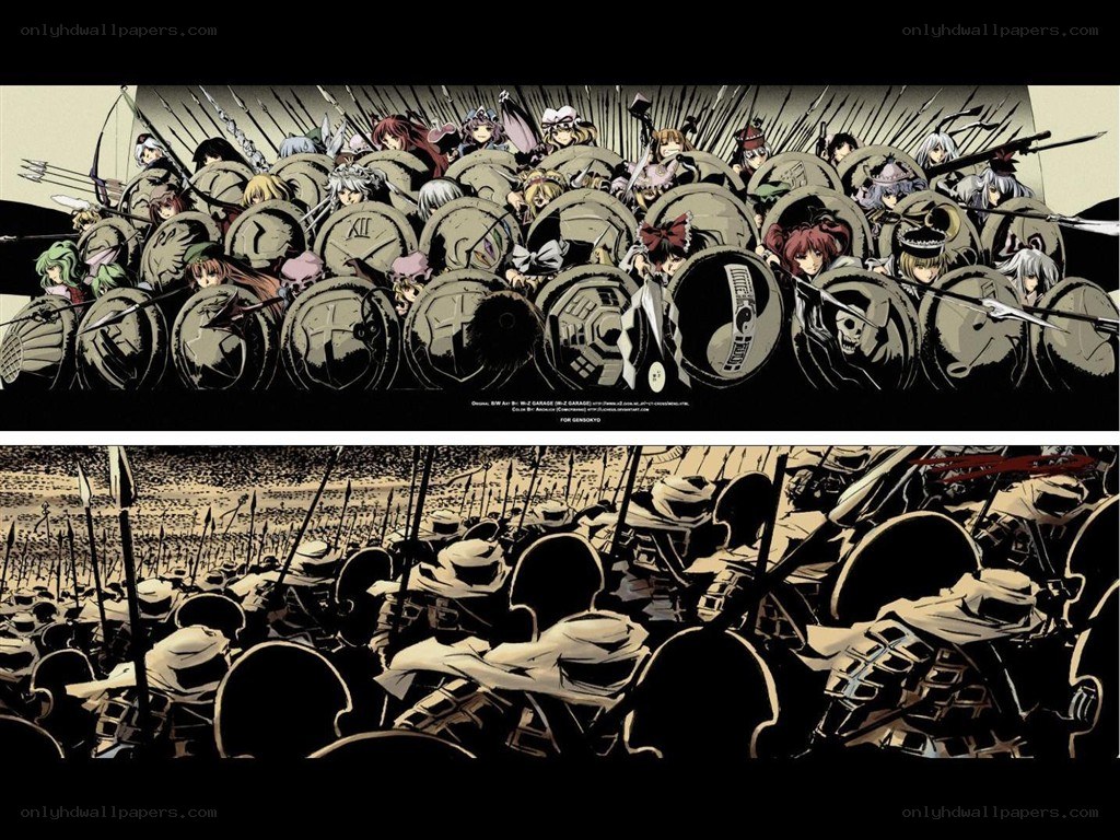 manga battle scene illustration