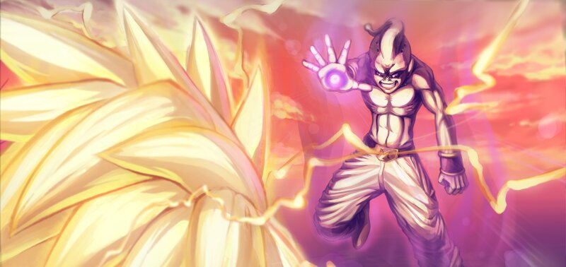 Manga Character in Battle — Yellow