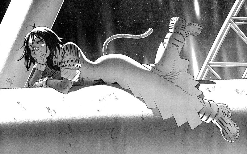 manga character lying on ground