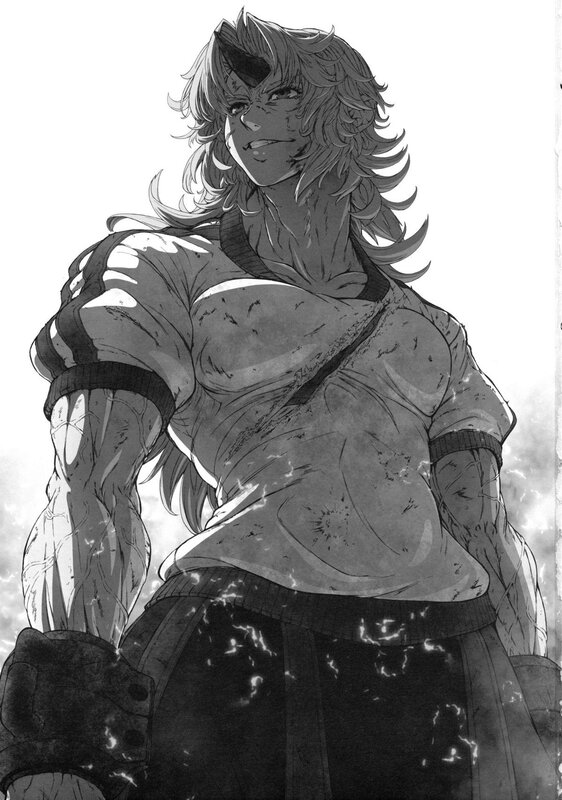 manga character with horns