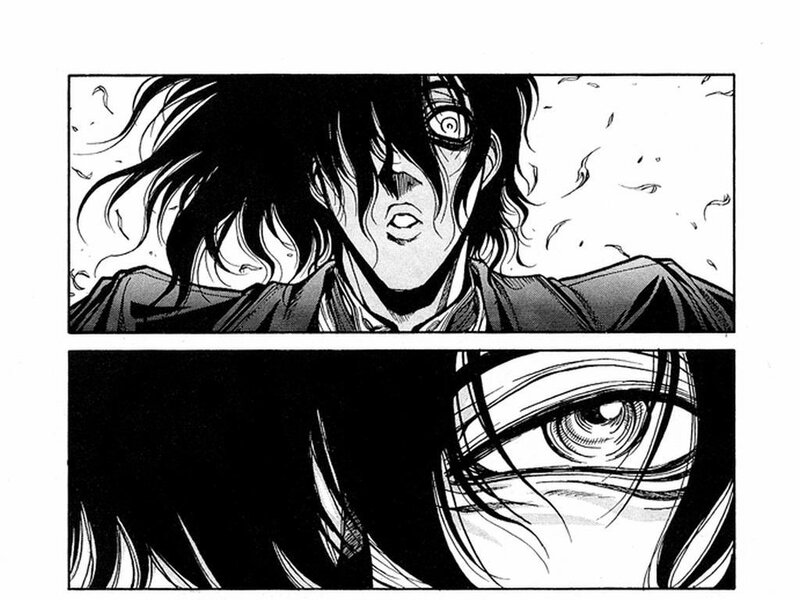 manga character with intense eyes