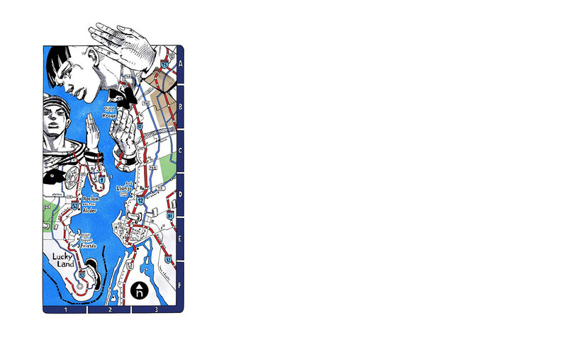 Manga Characters on Map