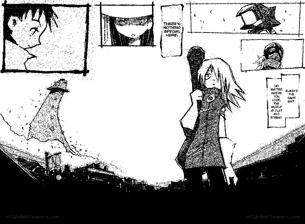 manga panel with character