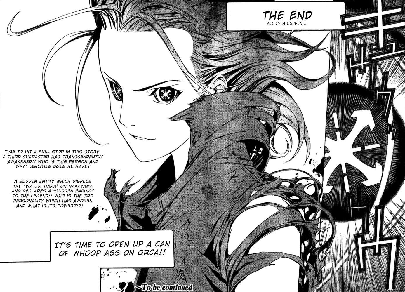 manga panel with character reveal
