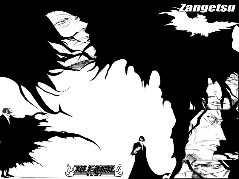 Manga Panel with Characters — Black, Dramatic, Silhouette