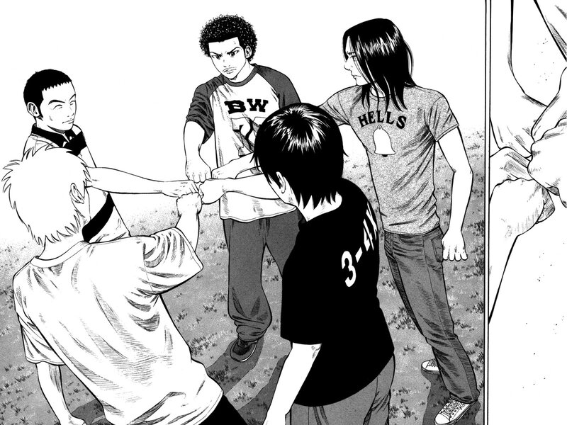 manga scene of a fight