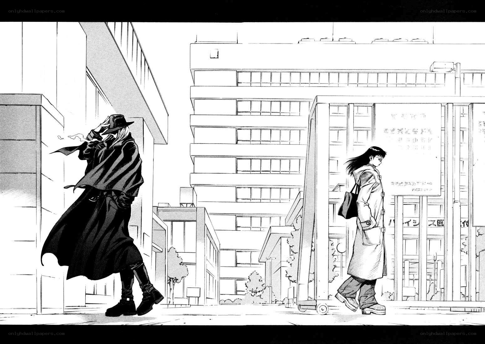 manga scene with two characters