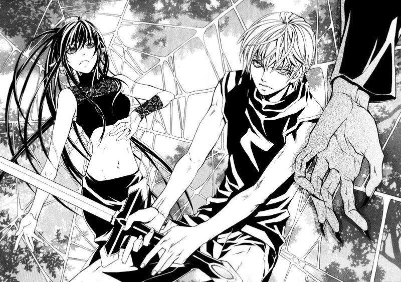 manga scene with two characters