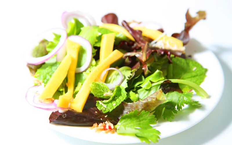Mango Salad on Plate