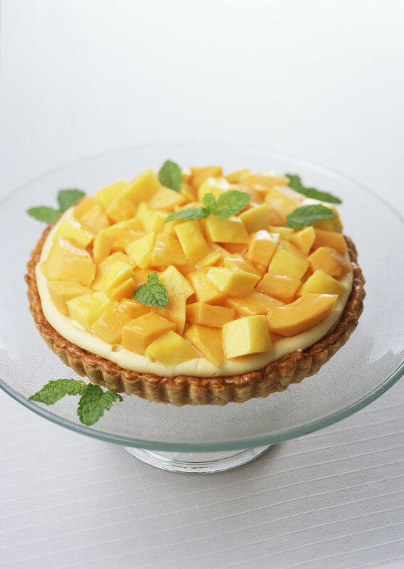 Mango Tart on Stand