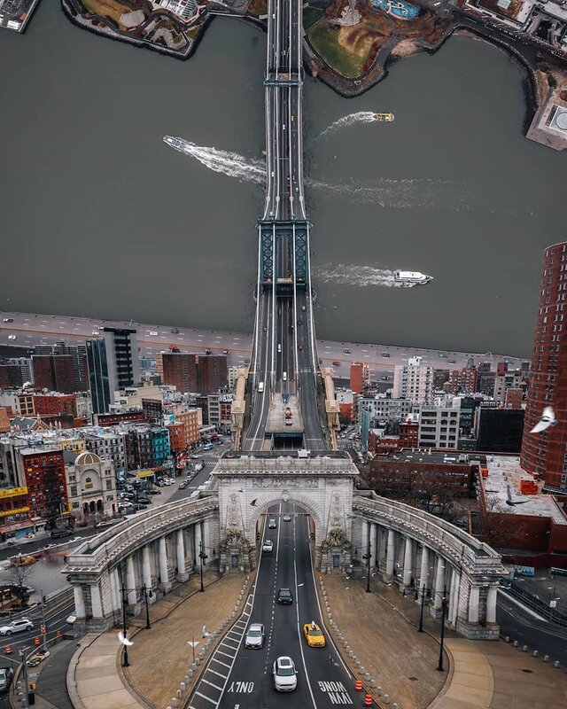 Manhattan Bridge from Above