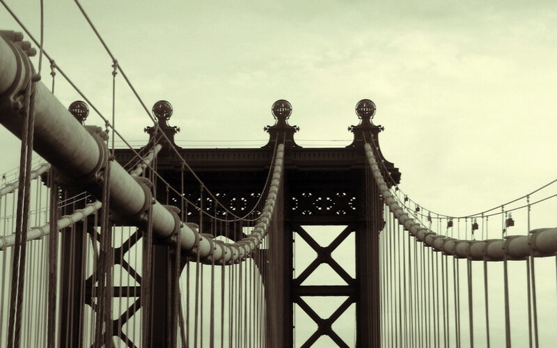 Manhattan Bridge tower view